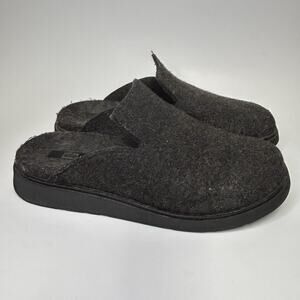 FitFlop Felt Mules Mens Size 11 Slippers Comfort Slip On Gray